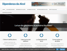 Tablet Screenshot of alcoldipendenza.com